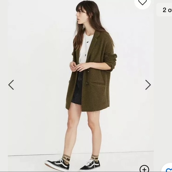 🎈last price Madewell merino blazer sweater/coat - Picture 2 of 8
